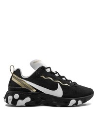 Chaussures de sport noires et blanches Nike