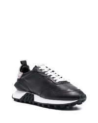 Chaussures de sport noires et blanches Iceberg