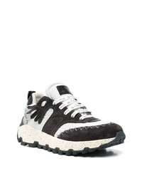 Chaussures de sport noires et blanches Etro