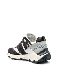 Chaussures de sport noires et blanches Etro