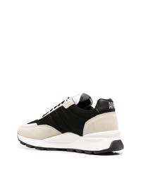 Chaussures de sport noires et blanches Ami Paris