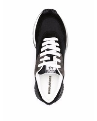 Chaussures de sport noires et blanches DSQUARED2