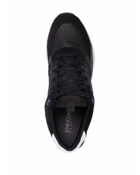 Chaussures de sport noires et blanches Geox