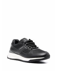 Chaussures de sport noires et blanches Corneliani