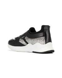 Chaussures de sport noires et blanches Clergerie