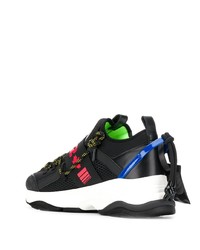 Chaussures de sport noires et blanches DSQUARED2