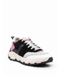 Chaussures de sport noires et blanches Etro