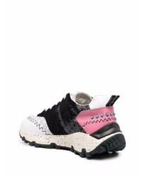 Chaussures de sport noires et blanches Etro