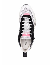 Chaussures de sport noires et blanches Etro