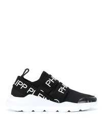 Chaussures de sport noires et blanches Philipp Plein