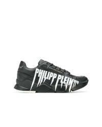 Chaussures de sport noires et blanches Philipp Plein