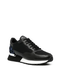 Chaussures de sport noires et blanches Mallet