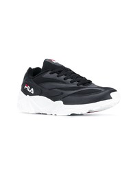 Chaussures de sport noires et blanches Fila