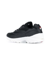 Chaussures de sport noires et blanches Fila