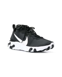 Chaussures de sport noires et blanches Nike