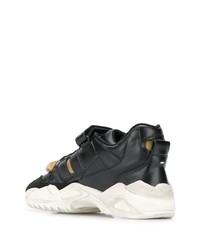 Chaussures de sport noires et blanches Maison Margiela