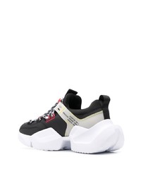 Chaussures de sport noires et blanches VERSACE JEANS COUTURE