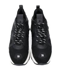 Chaussures de sport noires et blanches Philipp Plein