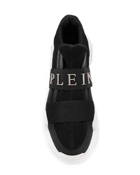 Chaussures de sport noires et blanches Philipp Plein