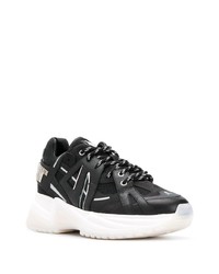 Chaussures de sport noires et blanches Philipp Plein