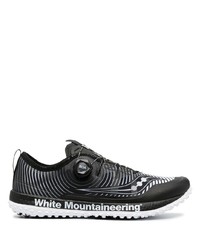 Chaussures de sport noires et blanches Saucony