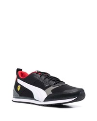 Chaussures de sport noires et blanches Puma