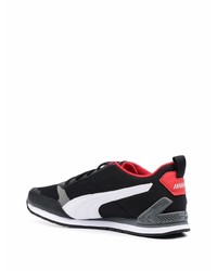 Chaussures de sport noires et blanches Puma