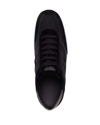 Chaussures de sport noires et blanches Hogan