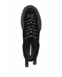 Chaussures de sport noires et blanches DSQUARED2