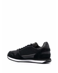 Chaussures de sport noires et blanches Emporio Armani