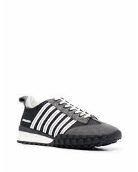 Chaussures de sport noires et blanches DSQUARED2