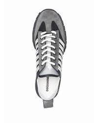 Chaussures de sport noires et blanches DSQUARED2