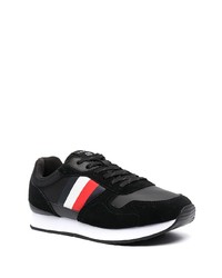 Chaussures de sport noires et blanches Tommy Hilfiger