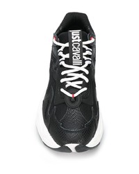Chaussures de sport noires et blanches Just Cavalli