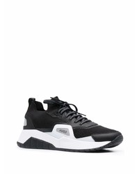 Chaussures de sport noires et blanches Hugo