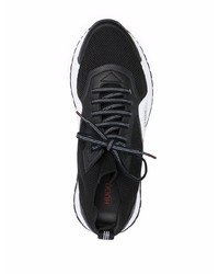 Chaussures de sport noires et blanches Hugo