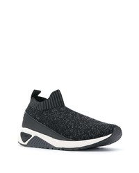 Chaussures de sport noires et blanches Diesel