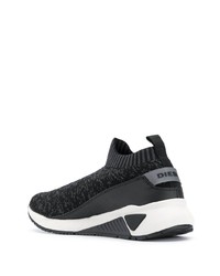 Chaussures de sport noires et blanches Diesel