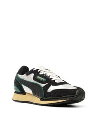 Chaussures de sport noires et blanches Puma