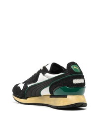 Chaussures de sport noires et blanches Puma