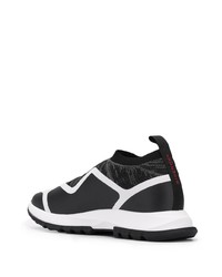 Chaussures de sport noires et blanches Givenchy