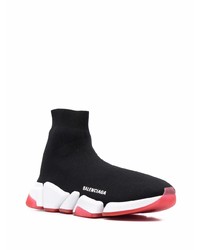 Chaussures de sport noires et blanches Balenciaga