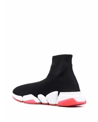 Chaussures de sport noires et blanches Balenciaga