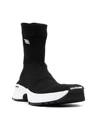 Chaussures de sport noires et blanches Balenciaga