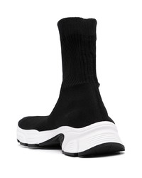 Chaussures de sport noires et blanches Balenciaga