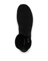 Chaussures de sport noires et blanches Balenciaga