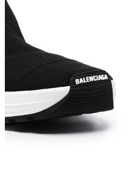 Chaussures de sport noires et blanches Balenciaga