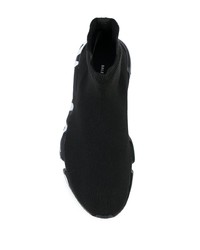 Chaussures de sport noires et blanches Balenciaga