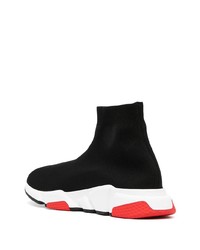 Chaussures de sport noires et blanches Balenciaga