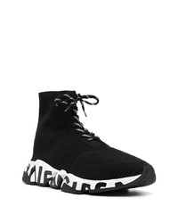 Chaussures de sport noires et blanches Balenciaga